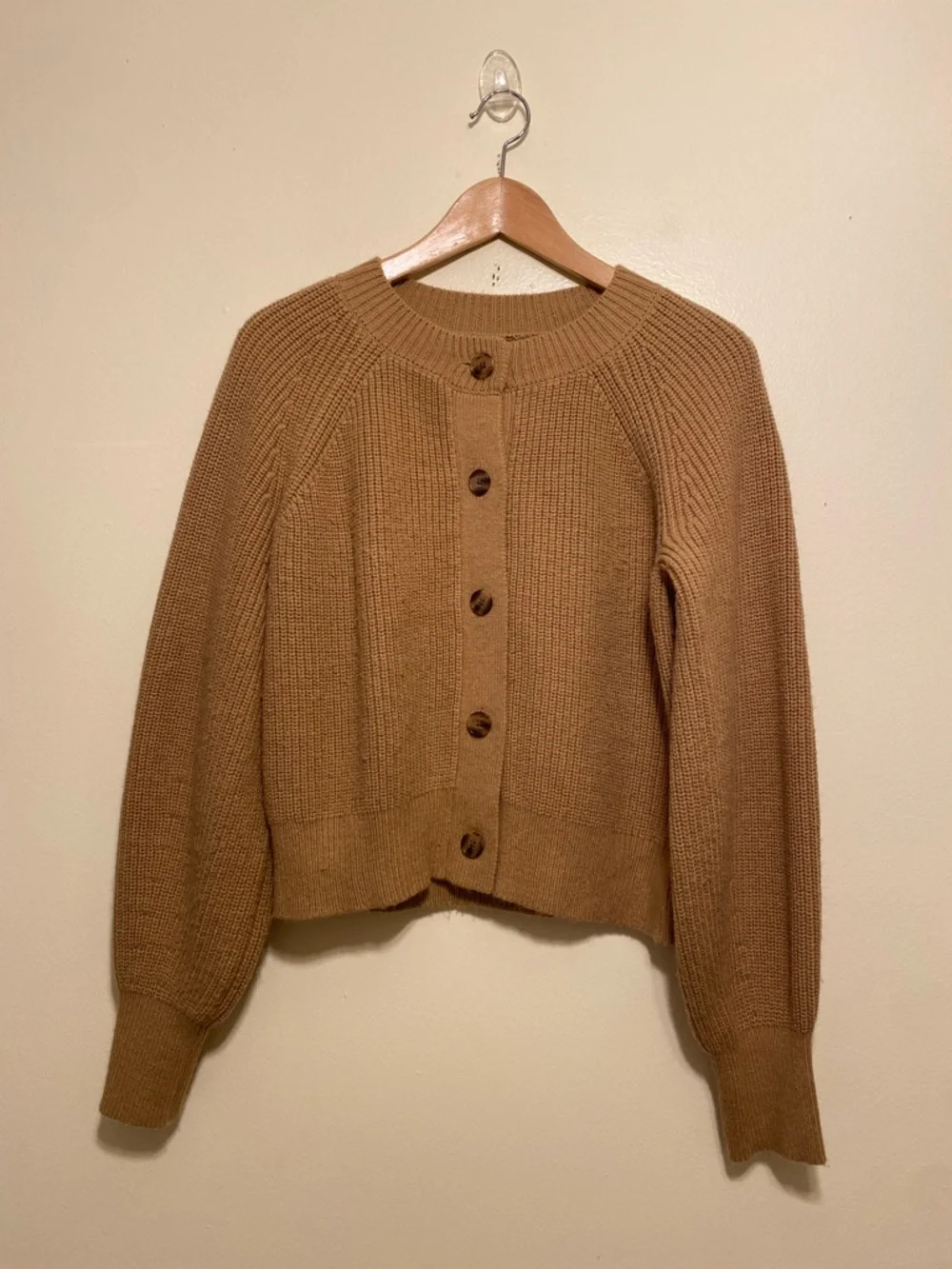 Banana Republic Camel Brown Button-Front Women's Cardigan. Size S